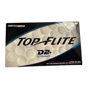 Top Flite D2+ Straight 2 Piece 15 Golf Balls Dimple in Dimple Aerodynamics